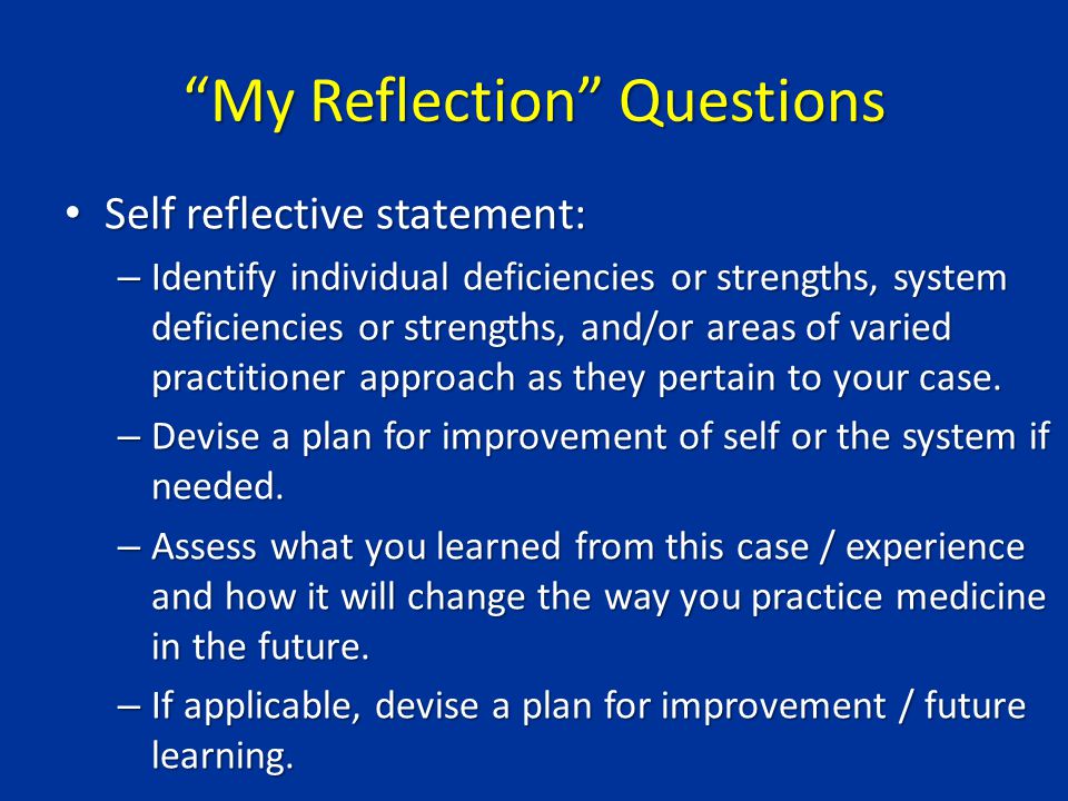 Practice Based Self Reflection Paper